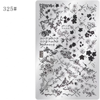 Floral Stamping Plate - Camellia Gardenia Orchid Iris Cute-style Nail Art for DIY Manicure Salon Design Supplies Tools