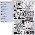 Cute Collage Stamping Plate - Korean style Nail Art for DIY Manicure Salon Design Supplies Tools