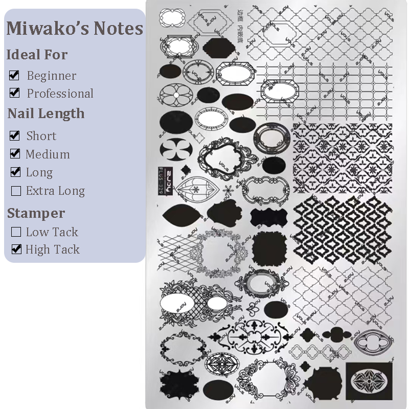 Cute Collage Stamping Plate - Korean style Nail Art for DIY Manicure Salon Design Supplies Tools