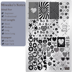 Cute Collage Stamping Plate - Korean style Nail Art for DIY Manicure Salon Design Supplies Tools