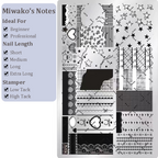 Cute Collage Stamping Plate - Korean style Nail Art for DIY Manicure Salon Design Supplies Tools