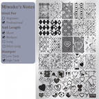 Cute Collage Stamping Plate - Korean style Nail Art for DIY Manicure Salon Design Supplies Tools