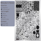 Cute Collage Stamping Plate - Korean style Nail Art for DIY Manicure Salon Design Supplies Tools