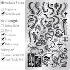 Halloween theme Nail Art Stamping Plate for DIY Manicure Salon Design Supplies Tools