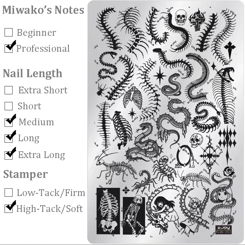 Halloween theme Nail Art Stamping Plate for DIY Manicure Salon Design Supplies Tools
