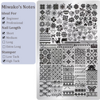 Sweater Stamping Plate - Wool Winter Nail Art  for DIY Manicure Salon Design Supplies Tools