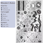 Lines Stamping Plate -Curves Water Ripples Cute-style Nail Art for DIY Manicure Salon Design Supplies Tools