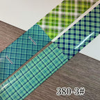Plaid Pattern Foil Transfer - 1 Roll with Box Checkered Nail Art Colorful Prints Decals for DIY Decorations Supplies Design
