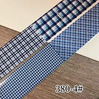 Plaid Pattern Foil Transfer - 1 Roll with Box Checkered Nail Art Colorful Prints Decals for DIY Decorations Supplies Design