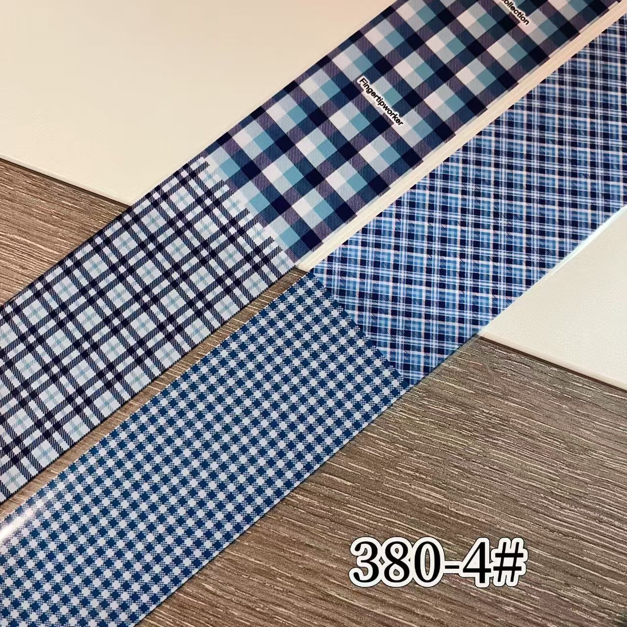 Plaid Pattern Foil Transfer - 1 Roll with Box Checkered Nail Art Colorful Prints Decals for DIY Decorations Supplies Design