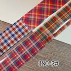 Plaid Pattern Foil Transfer - 1 Roll with Box Checkered Nail Art Colorful Prints Decals for DIY Decorations Supplies Design