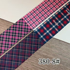 Plaid Pattern Foil Transfer - 1 Roll with Box Checkered Nail Art Colorful Prints Decals for DIY Decorations Supplies Design