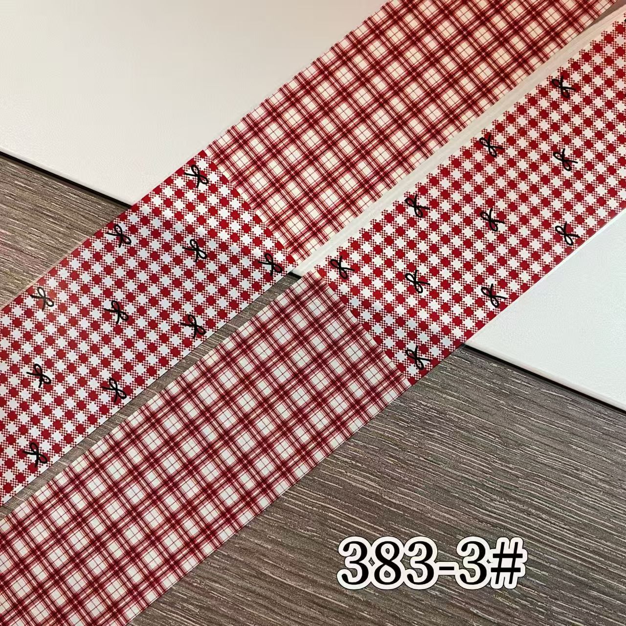 Plaid Pattern Foil Transfer - 1 Roll with Box Checkered Nail Art Colorful Prints Decals for DIY Decorations Supplies Design