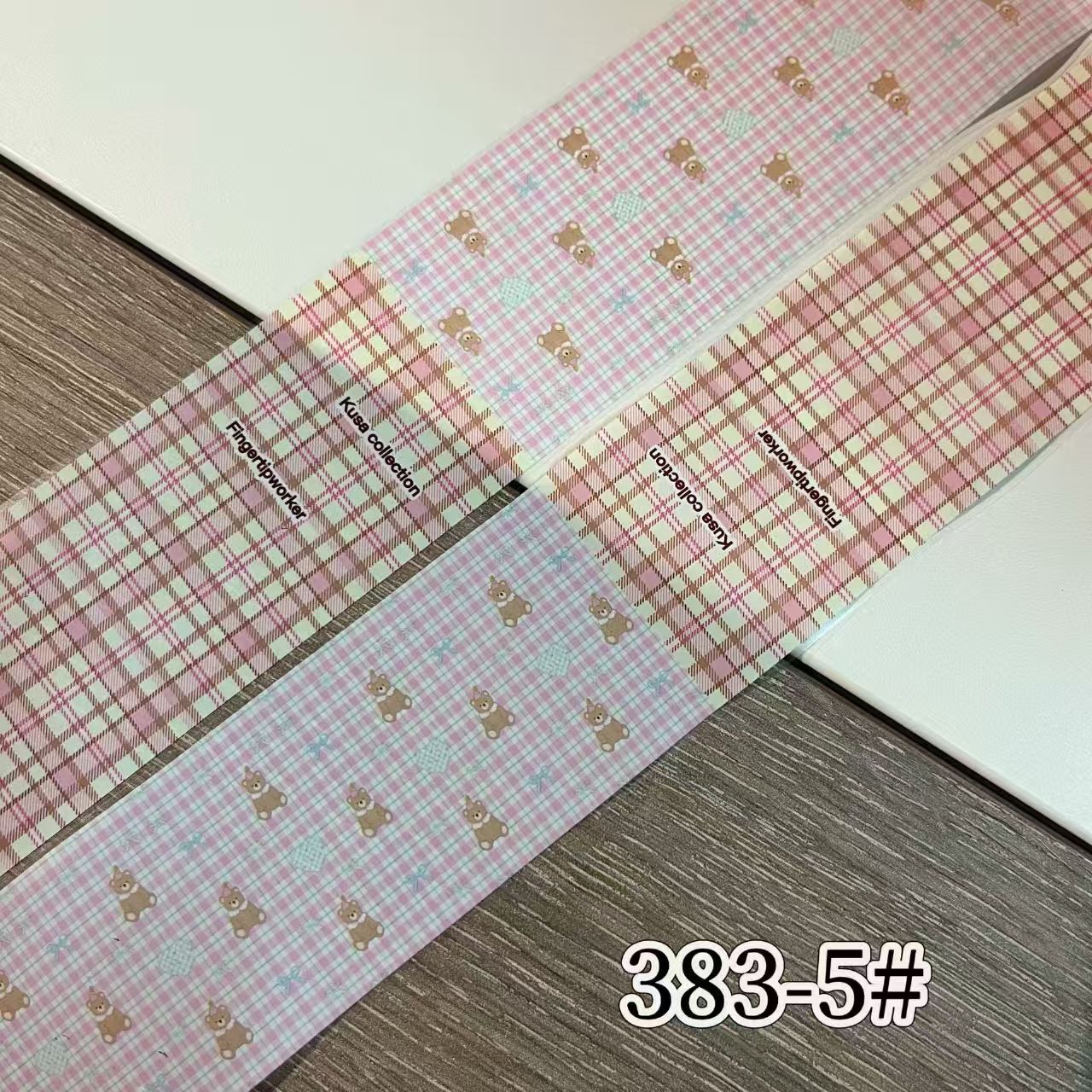 Plaid Pattern Foil Transfer - 1 Roll with Box Checkered Nail Art Colorful Prints Decals for DIY Decorations Supplies Design