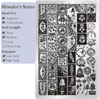 Christmas Stamping Plate - Snowflake Bell Reindeer Tree Nail Art for DIY Manicure Salon Design Supplies Tools