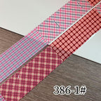 Plaid Pattern Foil Transfer - 1 Roll with Box Checkered Nail Art Colorful Prints Decals for DIY Decorations Supplies Design