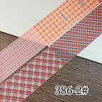 Plaid Pattern Foil Transfer - 1 Roll with Box Checkered Nail Art Colorful Prints Decals for DIY Decorations Supplies Design