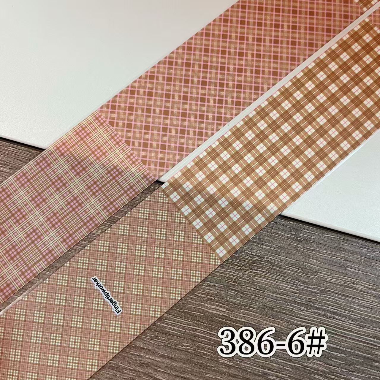 Plaid Pattern Foil Transfer - 1 Roll with Box Checkered Nail Art Colorful Prints Decals for DIY Decorations Supplies Design