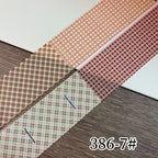 Plaid Pattern Foil Transfer - 1 Roll with Box Checkered Nail Art Colorful Prints Decals for DIY Decorations Supplies Design