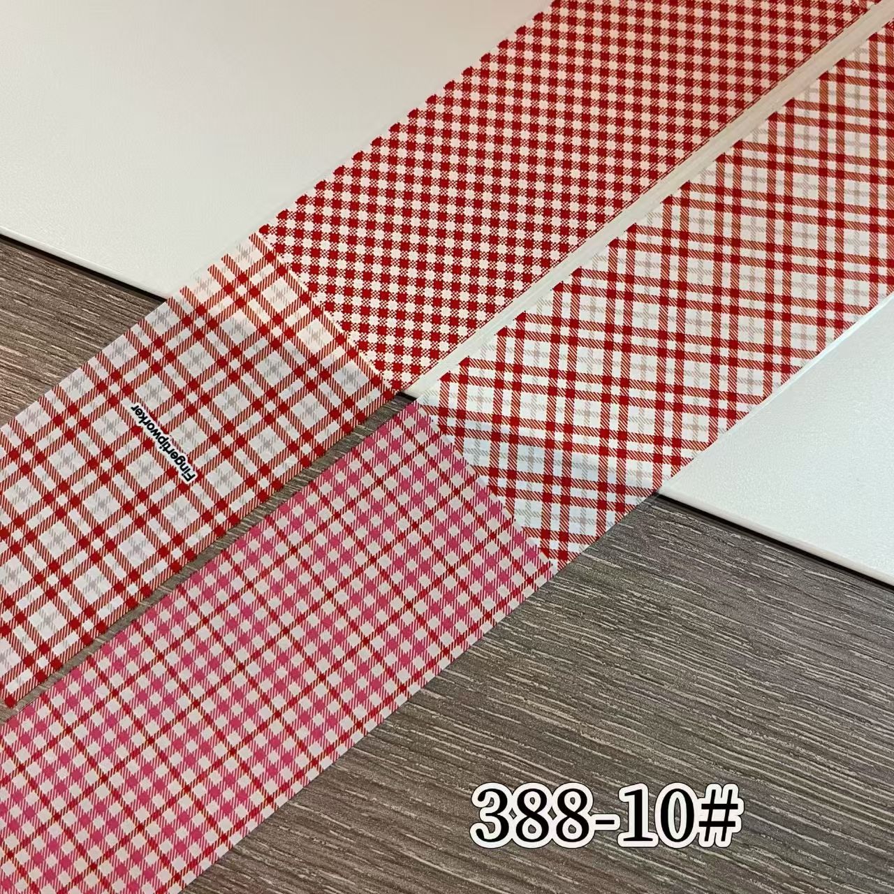 Plaid Pattern Foil Transfer - 1 Roll with Box Checkered Nail Art Colorful Prints Decals for DIY Decorations Supplies Design