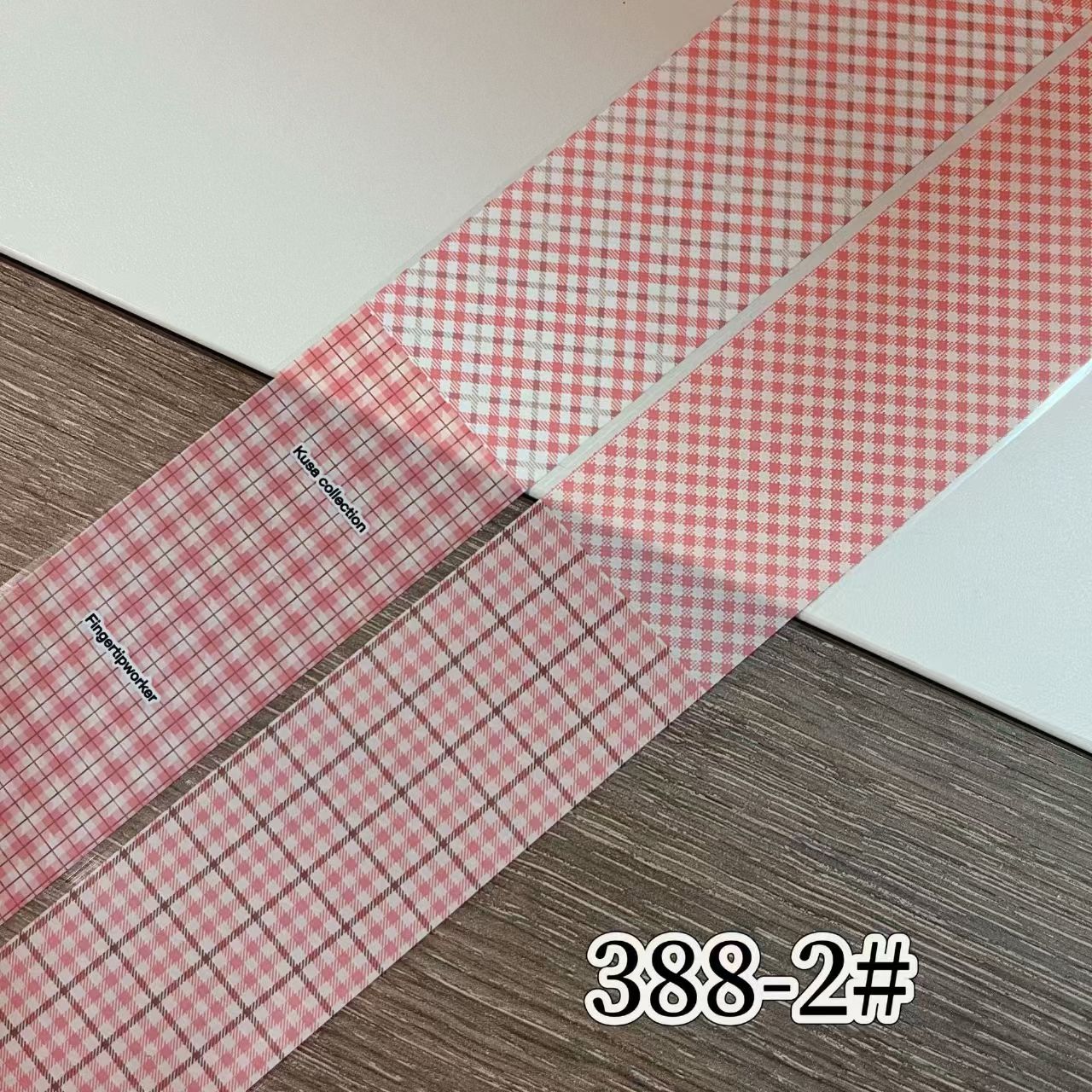 Plaid Pattern Foil Transfer - 1 Roll with Box Checkered Nail Art Colorful Prints Decals for DIY Decorations Supplies Design