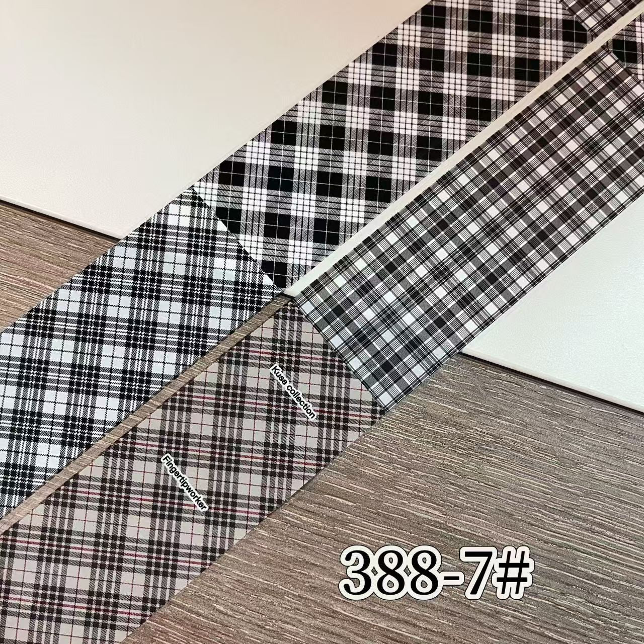 Plaid Pattern Foil Transfer - 1 Roll with Box Checkered Nail Art Colorful Prints Decals for DIY Decorations Supplies Design