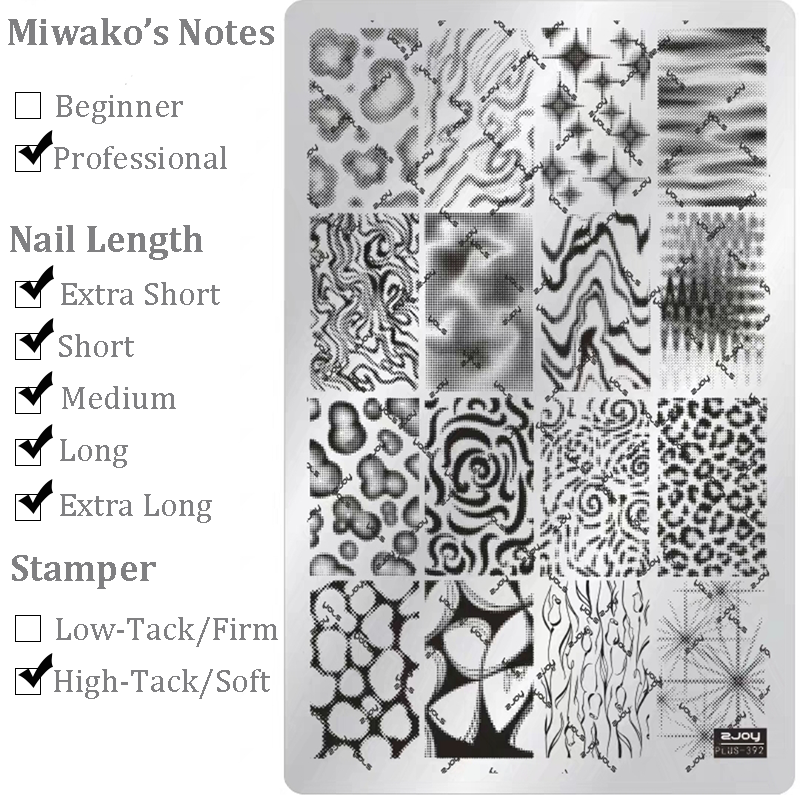 Animal Prints Stamping Plate - Leopard Zebra Cow  Nail Art for DIY Manicure Salon Design Supplies Tools