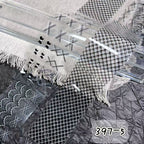 Black + White Foil Transfer - Bow Flower Butterfly Ribbon Nail Art Transparent Background Decals for DIY Decorations Supplies Design