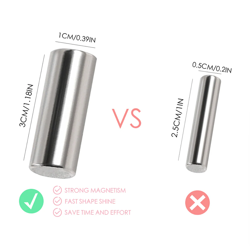 Cylindrical Nail Magnet for Beginner Professional - 360° Multi-Dimensional Cylindrical Cat-Eye Magnet Tool for Nail Art