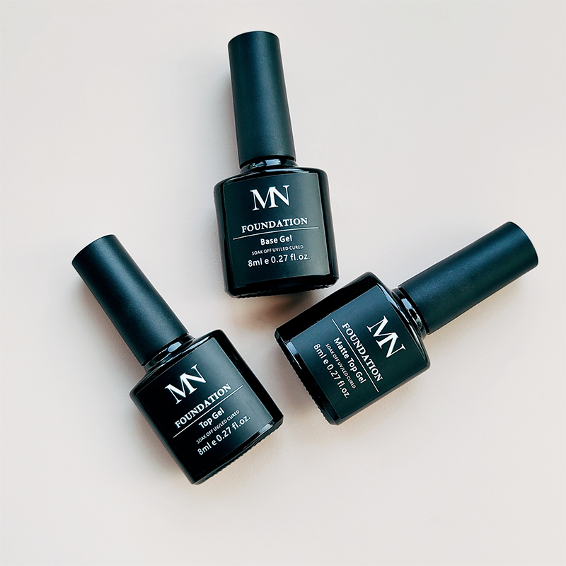 No Wipe 8ml Gel Base Coat , Top Coat, Matte Top Coat, Matte Top Powder-Resist, Transfer Gel Long Lasting Glossy Shine Effect