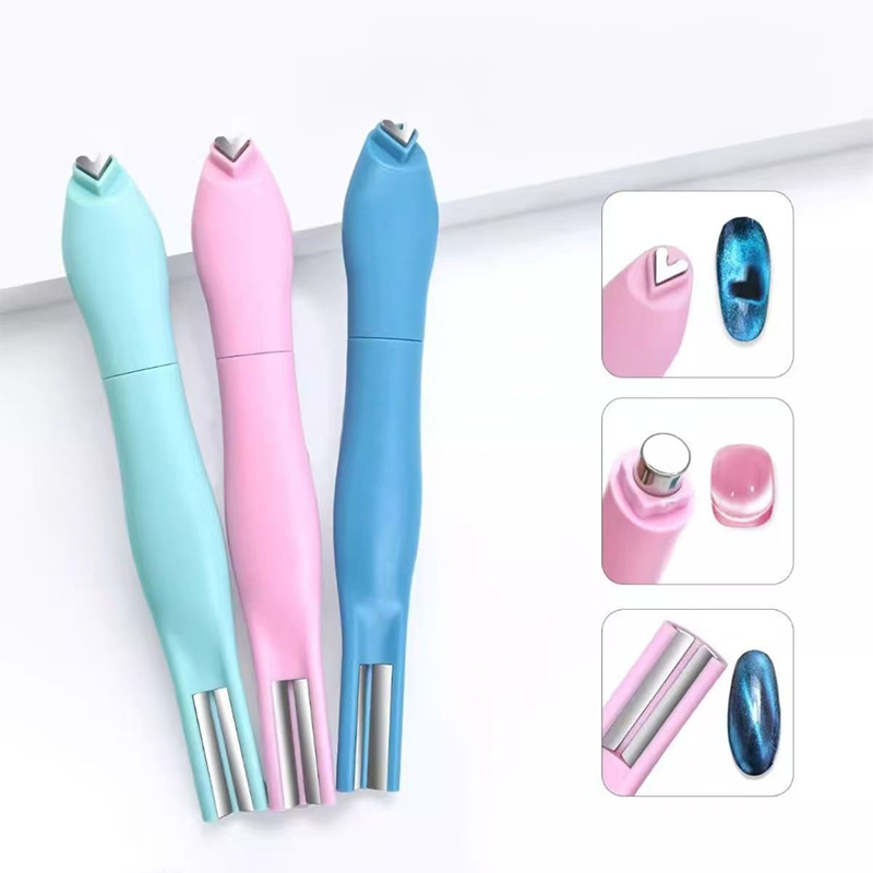 Nail Magnet for Beginner Professional - 3 in 1 Heart Multifunctional Cat Eye Magnet Tool for Nail Art