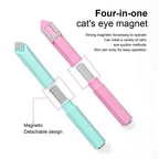 Nail Magnet for Beginner Professional - 4 in 1 Multifunctional Cat Eye Magnet Tool for Nail Art