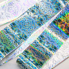 Iridescent Shell Foil Transfer - 10 Rolls/1 Box Nail Art Decals for DIY Decorations Supplies Design