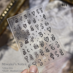 Ultra-Thin Stickers - Ultra-thin Cross Snake Skull Self-Adhesive Gothic Dark Romance Decals for Nail Art Decoration