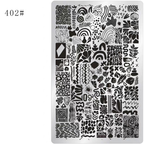 Plant Stamping Plate - Bamboo Monstera Cute Realistic style Nail Art for DIY Manicure Salon Design Supplies Tools
