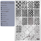 Cute Collage Stamping Plate - Korean style Nail Art for DIY Manicure Salon Design Supplies Tools