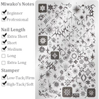 Star Stamping Plate - Zodiac Galaxy Pentagram Starburst Nail Art for DIY Manicure Salon Design Supplies Tools