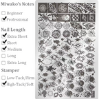 Star Stamping Plate - Zodiac Galaxy Pentagram Starburst Nail Art for DIY Manicure Salon Design Supplies Tools