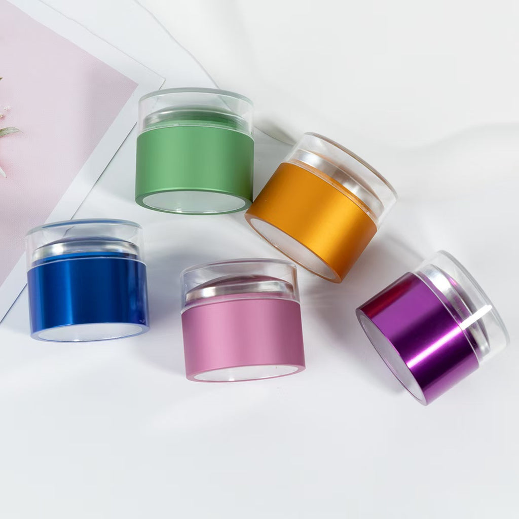 Stamper for Professional - High Tack Ultra Elastic 40mm Wider Lager Silicone with Cap, Aluminum Body, No Misplacement for Stamping DIY, French Tip