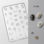 Bohemian Silicone Mold - Shallow Groove for 3D Effect Embossed Stickers, Nail Art Decoration Carving Templates for DIY Precise Pattern