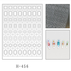 Gem Guide Stickers - Classic Style Patterns Self-adhesive Reusable Gel Airbrush Nail Stencils Decals Templates Supplies Vinyl for beginners easy DIY Manicure