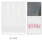 Plaid  Guide Stickers - Classic Style Patterns Self-adhesive Reusable Gel Airbrush Nail Stencils Decals Templates Supplies Vinyl for beginners easy DIY Manicure