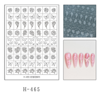 Floral Guide Stickers - Tulip Four Leaf Clover Five Petal Flower Daisy Rose Cute Classic Style Patterns Self-adhesive Reusable Gel Airbrush Nail Stencils Decals Templates Supplies Vinyl for beginners easy DIY Manicure