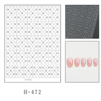 Grid Guide Stickers - Scottish Diagonal Mesh Cute Classic Style Patterns Self-adhesive Reusable Gel Airbrush Nail Stencils Decals Templates Supplies Vinyl for beginners easy DIY Manicure