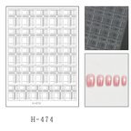 Grid Guide Stickers - Scottish Diagonal Mesh Cute Classic Style Patterns Self-adhesive Reusable Gel Airbrush Nail Stencils Decals Templates Supplies Vinyl for beginners easy DIY Manicure