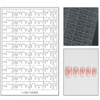 Irregular lines Guide Stickers -  Water Ripple Flame Patterns Self-adhesive Reusable Gel Airbrush Nail Stencils Decals Templates Supplies Vinyl for beginners easy DIY Manicure