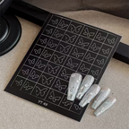 Butterfly Nail Stencils Stickers for Nail Art Hollow Nail Guides Decals Templates Supplies