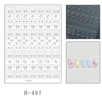 Pet Guide Stickers - Cute Style Patterns Self-adhesive Reusable Gel Airbrush Nail Stencils Decals Templates Supplies Vinyl for beginners easy DIY Manicure