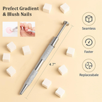 Nail Sponges For Beginner Professional- with Storage Box Grabbing Pen For Ombre Brush Gradient DIY Nail Art