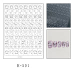 Pet Guide Stickers - Cute Style Patterns Self-adhesive Reusable Gel Airbrush Nail Stencils Decals Templates Supplies Vinyl for beginners easy DIY Manicure
